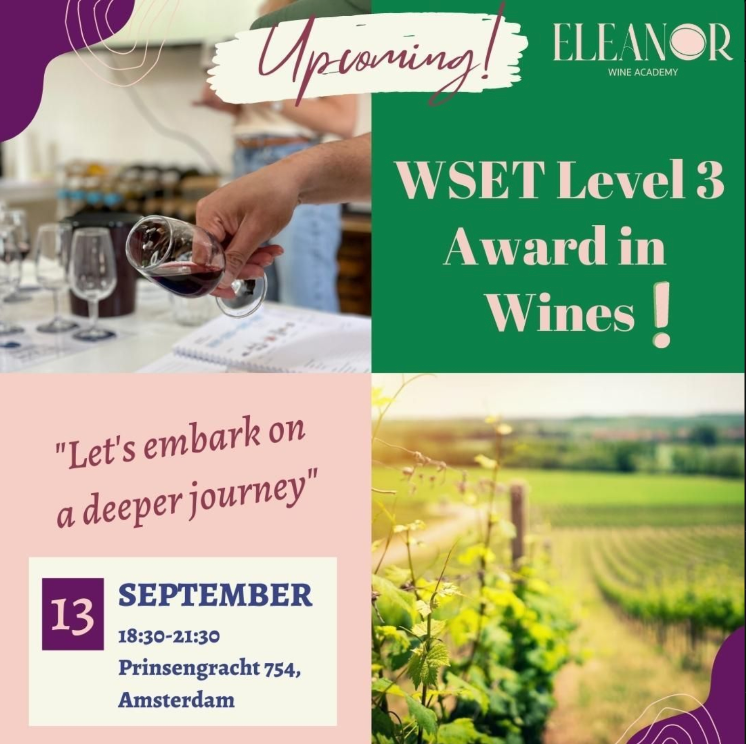 Elevate Your Wine Expertise Join WSET Level 3 Course at Eleanor Wine