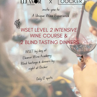Wine tasting session for WSET Level 2 course with over 40 wines at Eleanor Wine Academy.