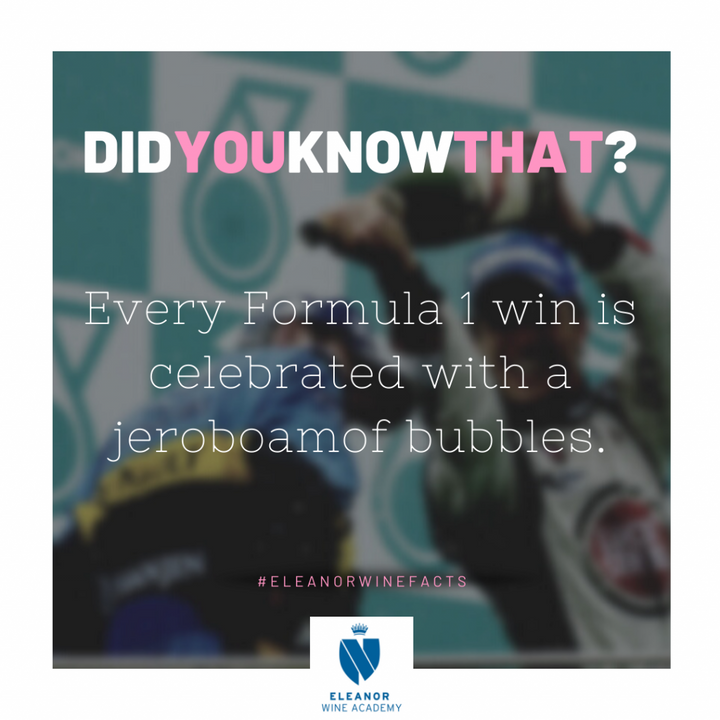 Did you know that ? Every Formula 1 victory is celebrated with a jeroboam of bubbles