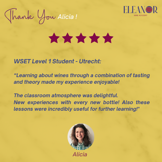 WSET 1 in Wine- Student's Feedback