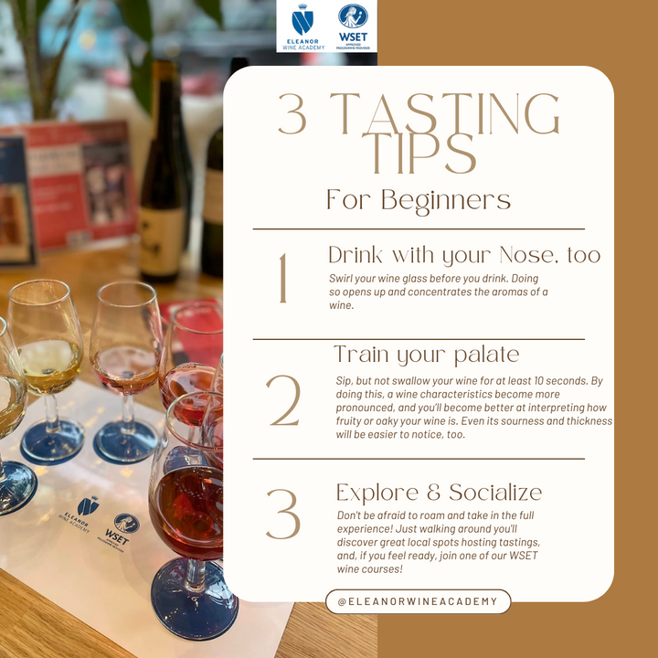 Tasting tips for Wine beginners