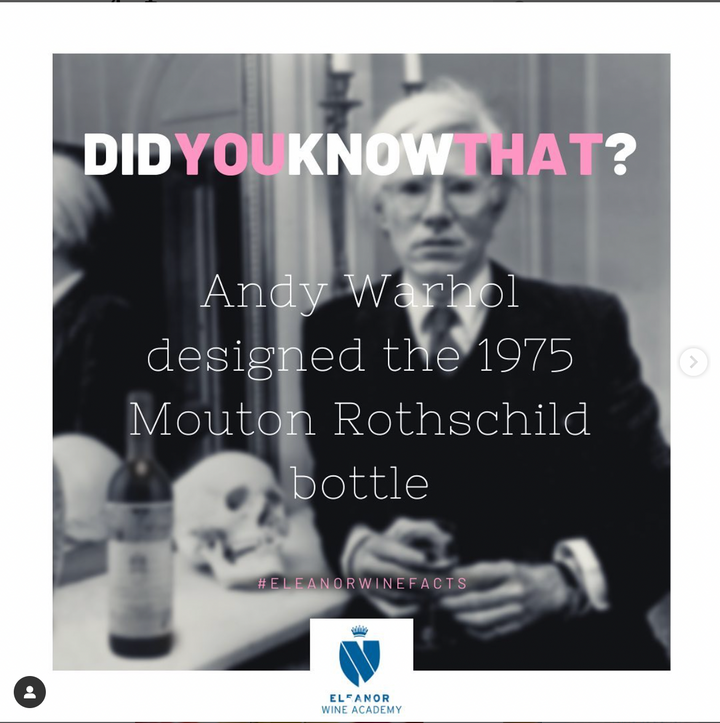 💡Wine fact : labels of Château Mouton Rothschild💡