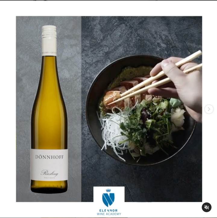 💥Food & Wine Pairing 💥 Riesling Trocken Dönnhoff x Japanese salmon salad