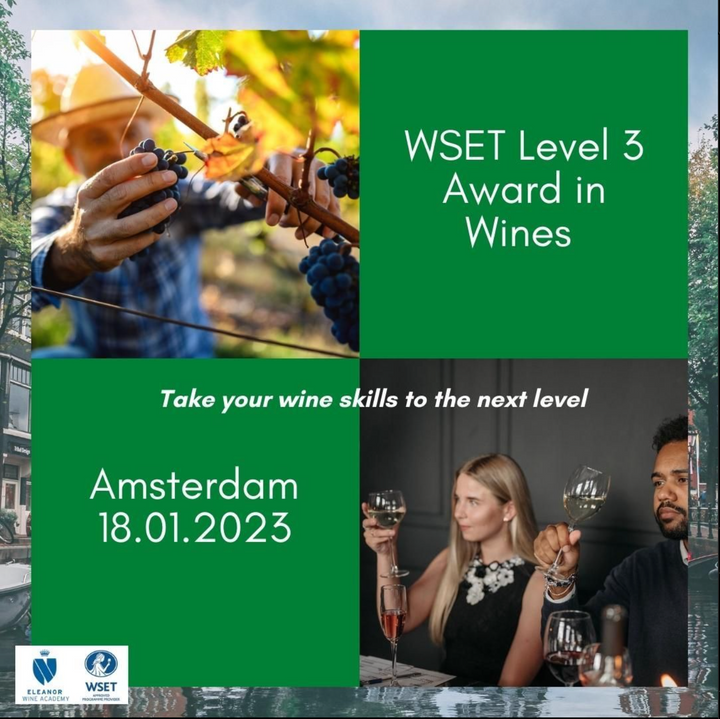 WSET Level 3 in English in Amsterdam- Wine courses for expats & locals