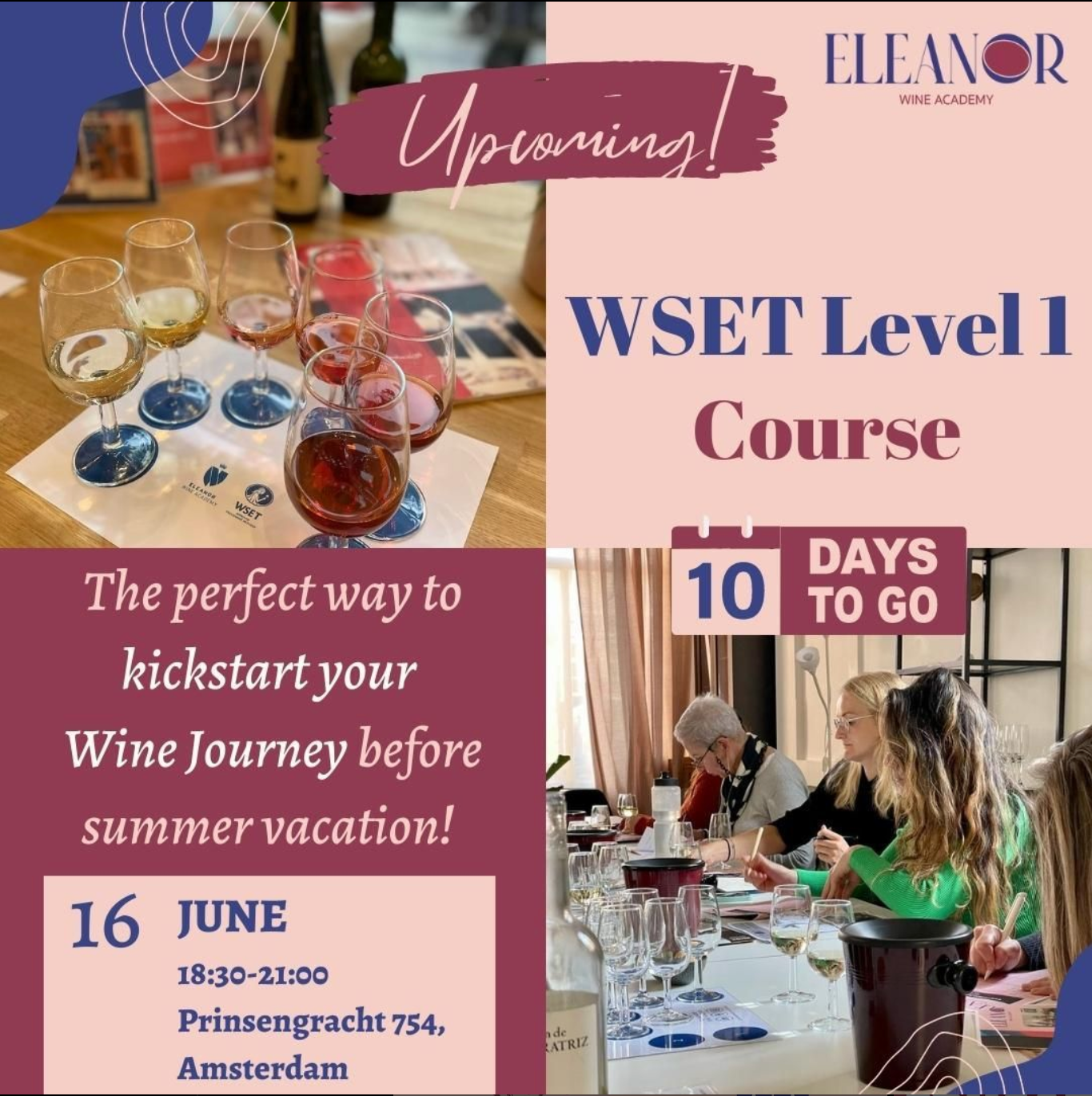 Embrace the Grapevine Adventure WSET Level 1 at Eleanor Wine Academy