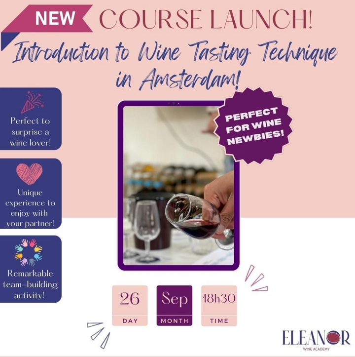 New course announced: Introduction to Wine Tasting Technique!
