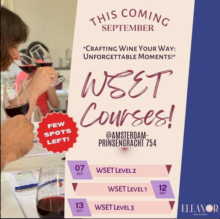 WSET Award in Wines: September courses in Amsterdam