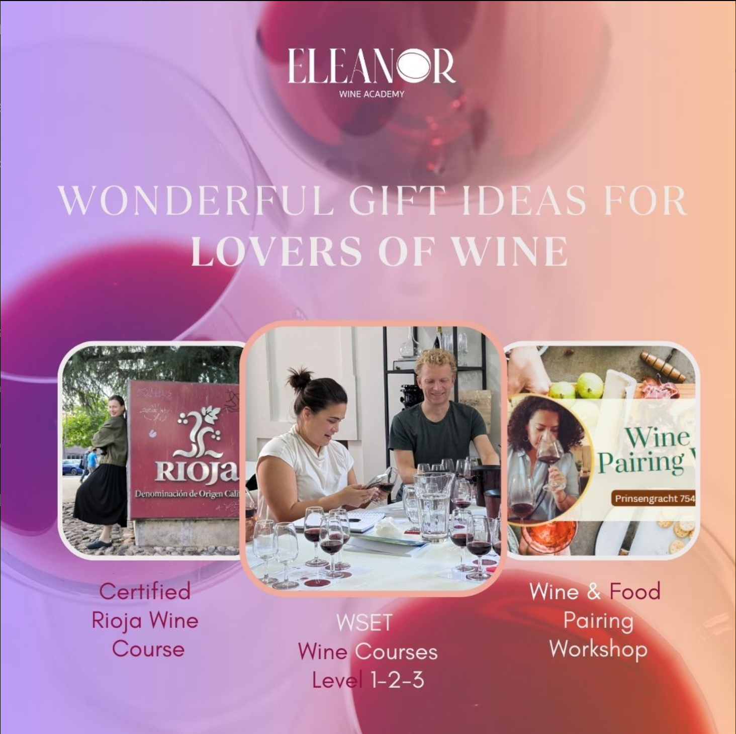 Perfect Autumn Gift for Wine Lovers Eleanor Wine Academy Gift Cards