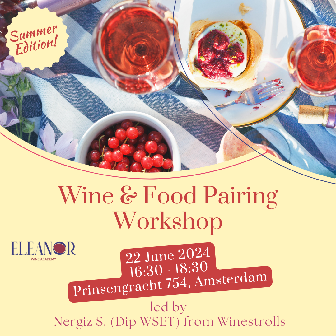 Register Now for the Wine & Food Pairing Workshop - Summer Edition with ...