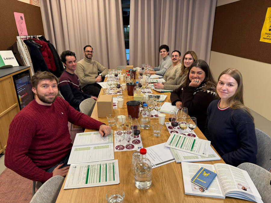 English-language WSET wine class at Eleanor Wine Academy in The Hague
