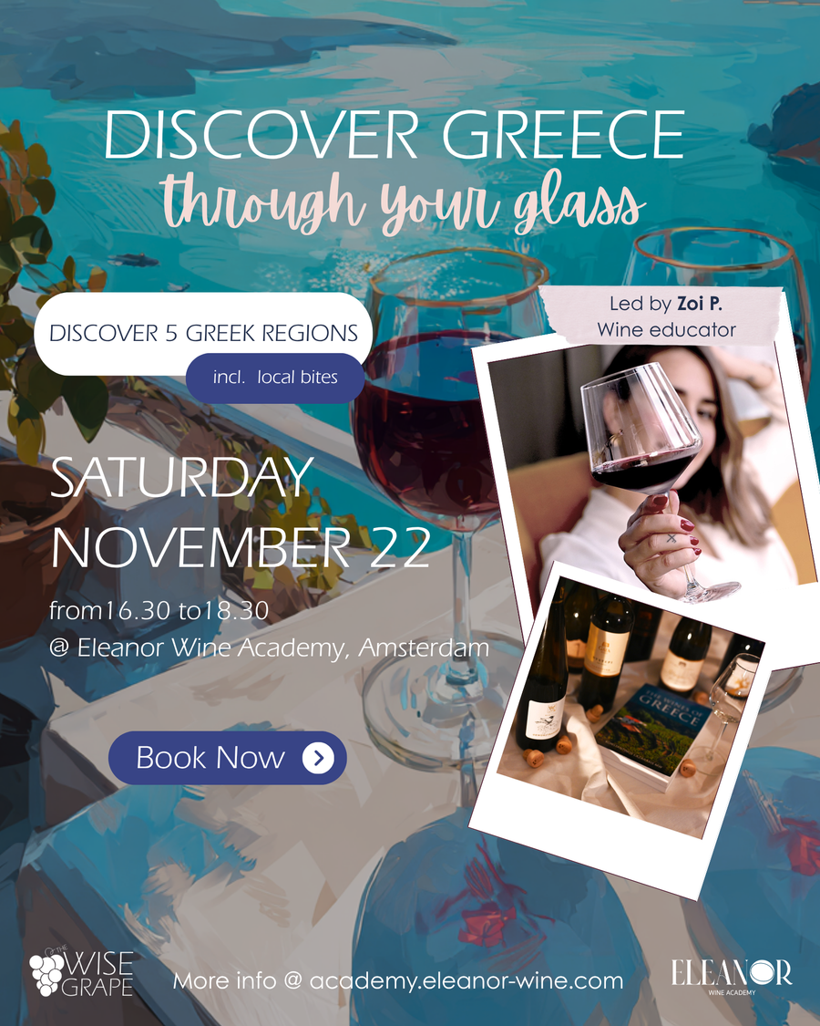 Greek Wine Tasting + Bites in Amsterdam | Discover Greece through your glass